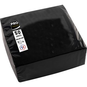Produktbild für Servietten PROnappe SV622021I, schwarz