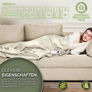 Produktbild für Heizdecke Sinnlein Wärmedecke XXL, creme