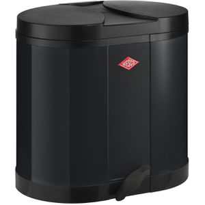 Mülleimer 30 L groß - schwarz mit rotem Schwingdeckel - wasd, € 32,15