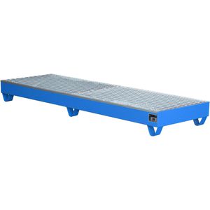 Auffangwanne BAUER 2042, blau, aus Stahl