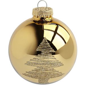 Produktbild für Weihnachtskugeln Krebs&amp;Sohn gold / champagner