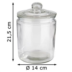 Produktbild für Vorratsglas APS Classic 82251, mit Glasdeckel