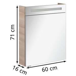 Produktbild für Spiegelschrank Fackelmann B.clever 82966, esche