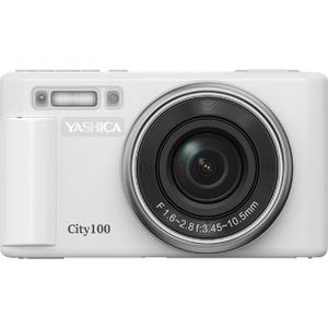 Produktbild für Kompaktkamera Yashica City 100 weiß, mit 2,8 Zoll Display