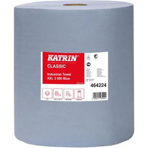 Produktbild für Putztuchrolle Katrin Classic XXL, 464224, aus Zellstoff, blau