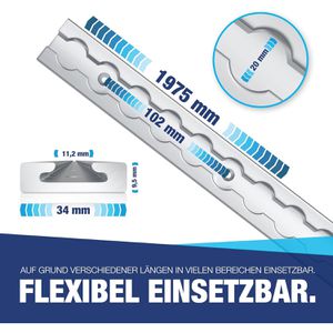 Produktbild für Airlineschiene NTG Standard, Set, zum Schrauben, 4 Stück