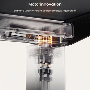 Produktbild für Schreibtisch FlexiSpot E7B 2026, schwarz / schwarz