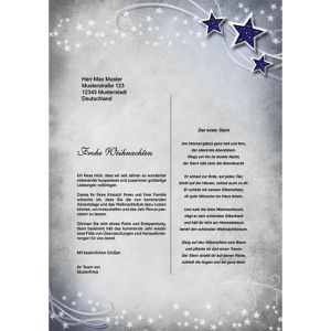 Produktbild für Weihnachtsbriefpapier Böttcher-AG Simply Stars