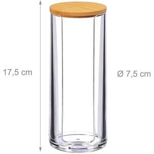 Produktbild für Wattepadspender Relaxdays 10026559, transparent