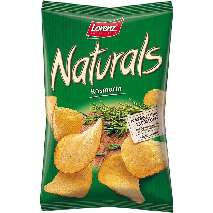 Lorenz Chips Naturals Rosmarin, Kartoffelchips, 95g – Böttcher AG