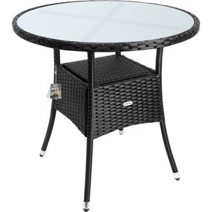 Bistrotisch CASARIA 106761, schwarz, UV-beständig, rund