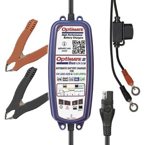 Autobatterie-Ladegerät Optimate 2 Duo TM550, mit Wandhalterung