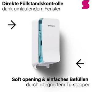 Produktbild für Toilettenpapierspender Satino Hyginity, 333422, JT3