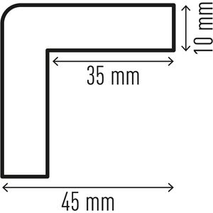 Produktbild für Schutzprofil Durable C35, Winkel, magnetisch