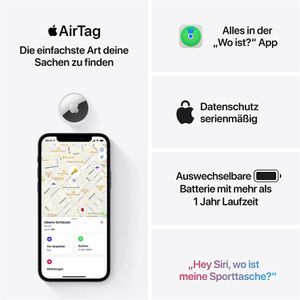 Produktbild für Bluetooth-Tracker Apple AirTag MX542ZM, für iOS