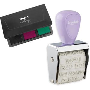 Motivstempel Trodat Creative Mini Set, 3 x 0,5 cm