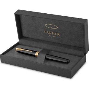 Produktbild für Füller Parker Sonnet Black Lacquer G.C., Feder F