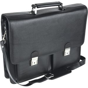 Produktbild für Aktentasche Alassio Veneto 47117 schwarz, mit Laptopfach