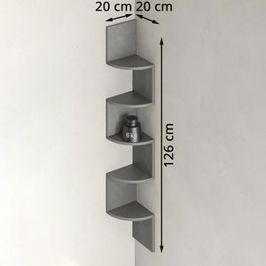 Produktbild für Wandregal Vasagle LBC072G49, grau