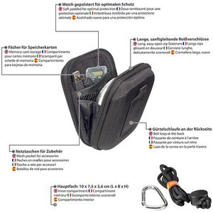Produktbild für Kameratasche Pedea Just-Black, aus Polyester, schwarz