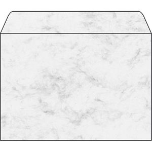 Briefumschläge Sigel DU 202 Marmor, grau, C5