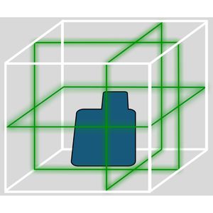Produktbild für Kreuzlinienlaser Bosch 0601065500, GLL 80-33 G, 3 x 360°