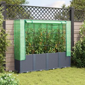 Produktbild für Hochbeet vidaXL 4015831, aus Kunststoff und Eisen