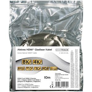 Produktbild für HDMI-Kabel Maxtrack C504-10ML HDMI 2.1, vergoldete Stecker