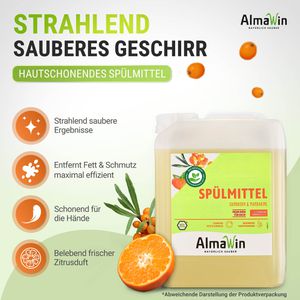 Produktbild für Spülmittel AlmaWin Sanddorn Mandarine, Konzentrat