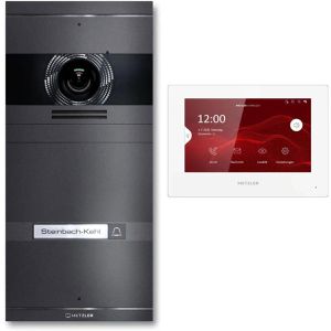 Türsprechanlage Metzler VDM10 2.0 grau, mit Monitor, LAN