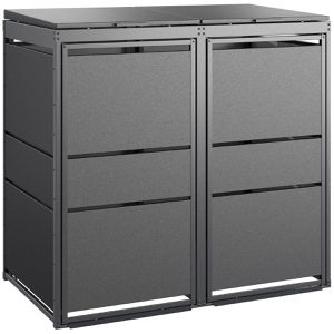 Mülltonnenbox MBOX24 Modern, Metall
