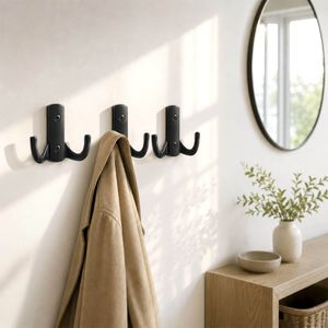 Produktbild für Garderobenhaken SO-TECH Julie, 125038, schwarz matt