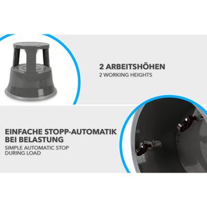 Produktbild für Rollhocker Casa-Pura FD-30714, aus Metall