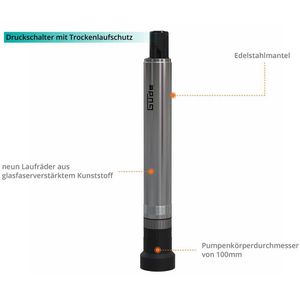 Produktbild für Tiefbrunnenpumpe Güde GTT 900.1, 93918