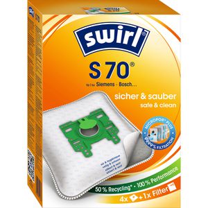 Staubsaugerbeutel Swirl S 70 MicroPor Plus, mit Ersatzfilter