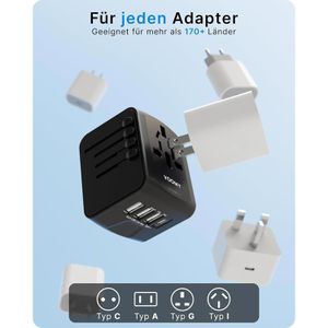 Produktbild für Reiseadapter Voomy Travel Y20