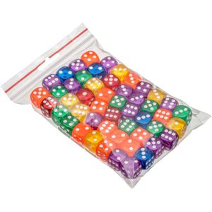 Produktbild für Würfel Philos 7272, transparent, bunt