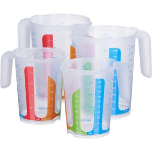 Messbecher Kigima MiraHome, 2 x 0,5 und 2 x 1 Liter