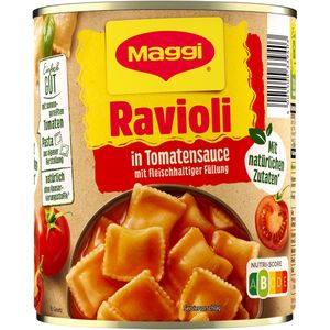 Maggi Fertiggericht Ravioli in Tomatensoße, 800g