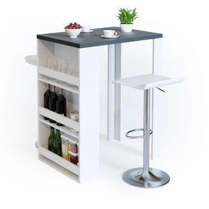 Produktbild für Bartisch Vicco anthrazit / weiß