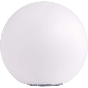 Wegeleuchte Heitronic Boule, weiß, mit Solar