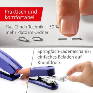 Produktbild für Heftgerät Novus B4FC, 020-1468, inkl. 200 Heftklammern
