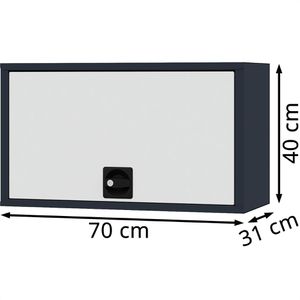 Produktbild für Werkzeugschrank Simplaflex CL7WHSG04, Metall, anthrazit / grau