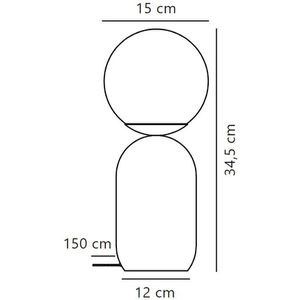 Produktbild für Tischlampe Nordlux Notti, mit E14-Fassung