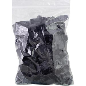 Produktbild für Modularstecker LogiLink MP0012, schwarze Tülle, Cat.5e, RJ45