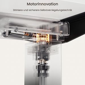 Produktbild für Schreibtisch FlexiSpot E7B 2026, weiß / schwarz