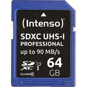 SD-Karte Intenso Professional 3431490, 64 GB