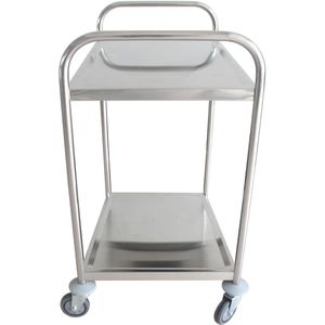 Produktbild für Servierwagen Böttcher-AG silber, aus Edelstahl