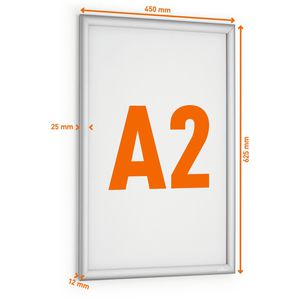 Produktbild für Klapprahmen Durable 504623 Outdoor, 25 mm Profil, DIN A2