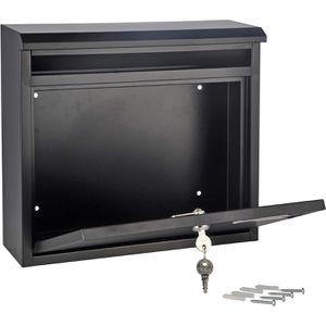 Produktbild für Briefkasten Böttcher-AG 60238, schwarz, aus Stahl